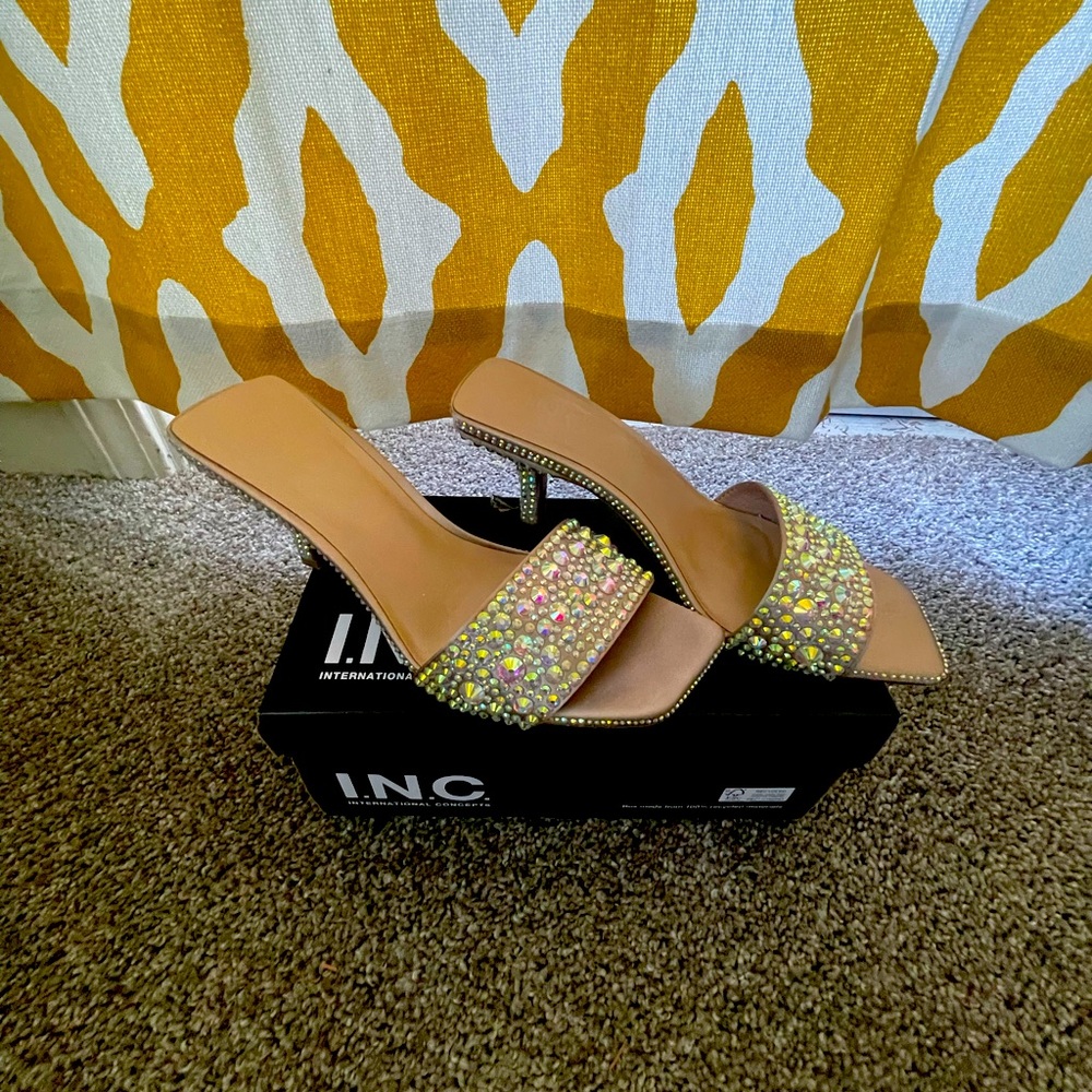 I.N.C. Bedazzled Heels